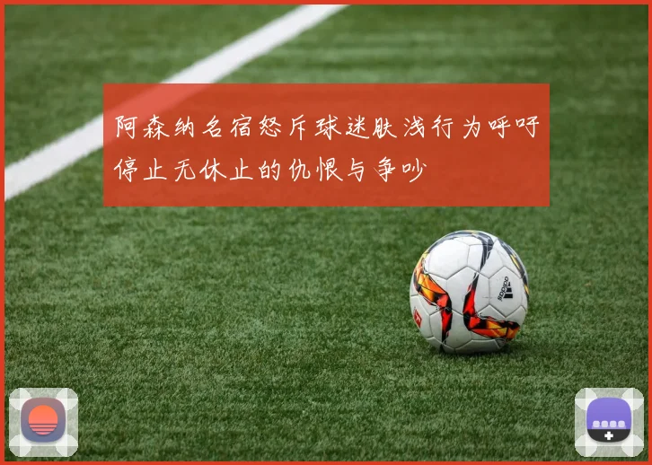 阿森纳名宿怒斥球迷肤浅行为呼吁停止无休止的仇恨与争吵